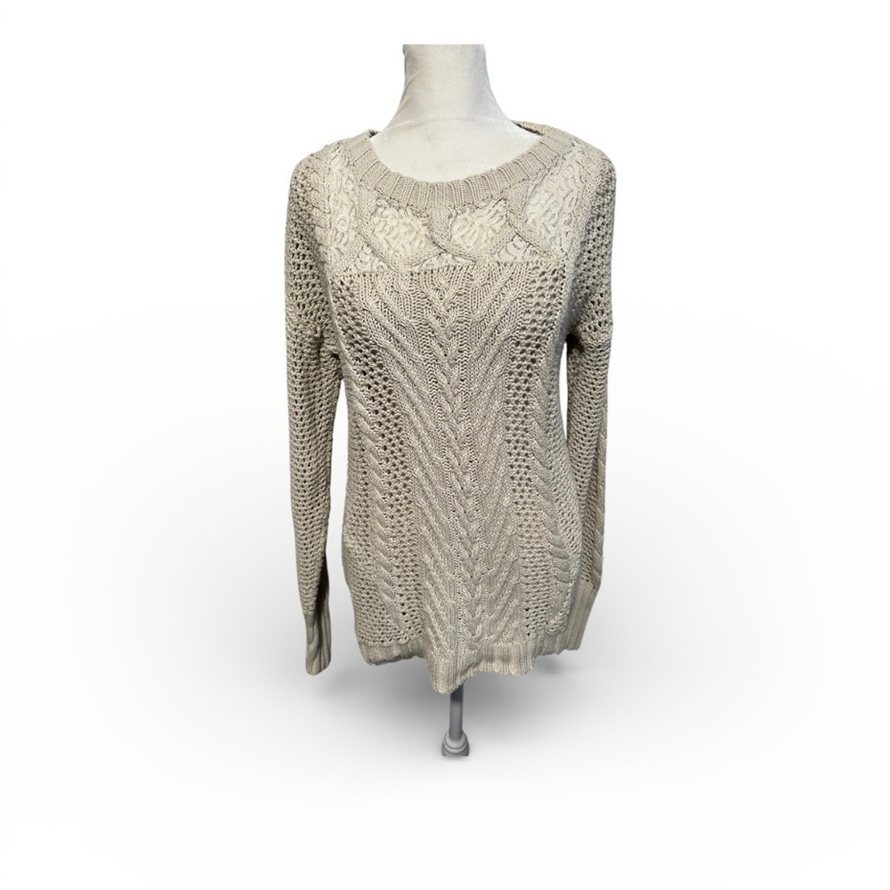 Maurices cable knit Knit Sweater in Beige size L